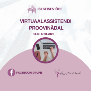 Virtuaalassistendi Proovinädal (13.10-17.10.2025)