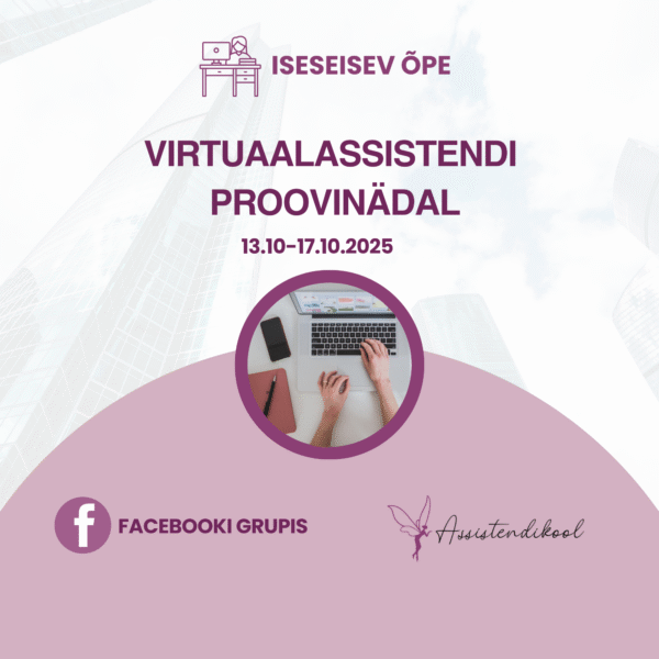 Virtuaalassistendi Proovinädal (13.10-17.10.2025)