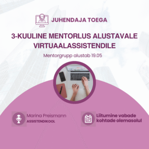 3-kuuline alustajate VAde mentorprogramm