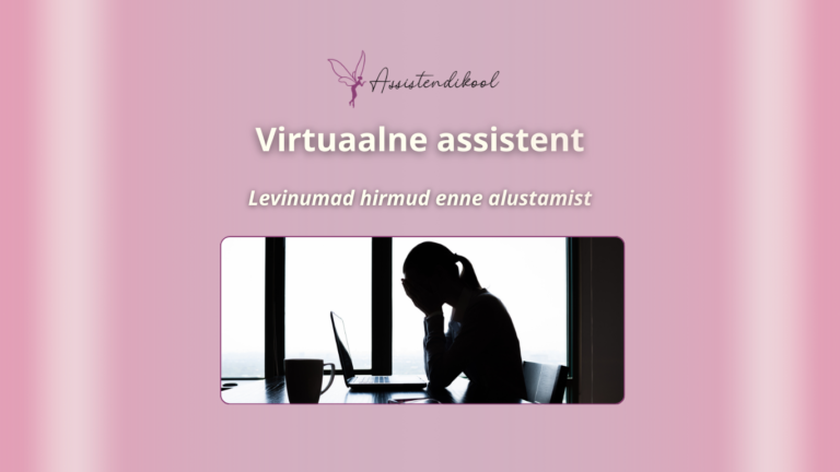 Virtuaalne assistent-levinumad hirmud enne alustamist